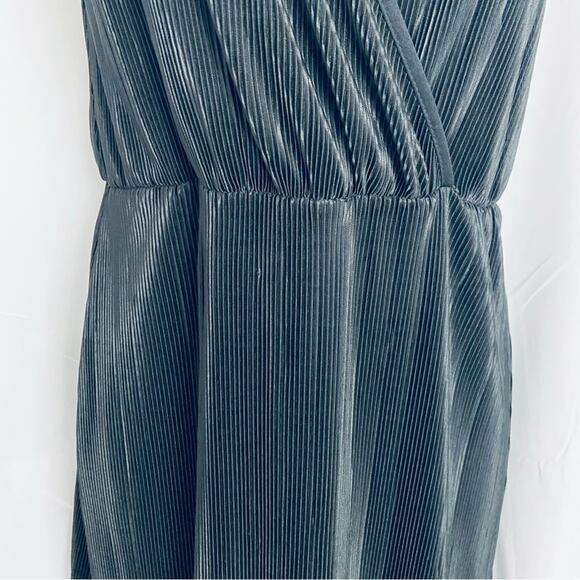 ASOS Sheer Pleated Black Maxi Dress Size 2 - Picture 4 of 11